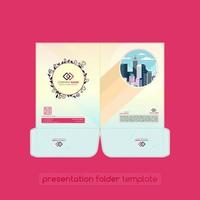 A creative business presentation folder vector