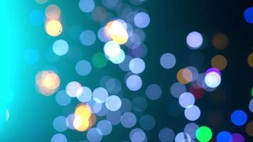 luces navideñas borrosas abstractas de garland. concepto de vacaciones de invierno. video