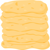 stack av mexikansk majs tortillas png