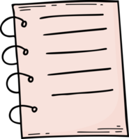 Notizbuch. Papier. Gekritzel png