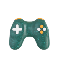 controlador de jogo de elemento flutuante 3d png