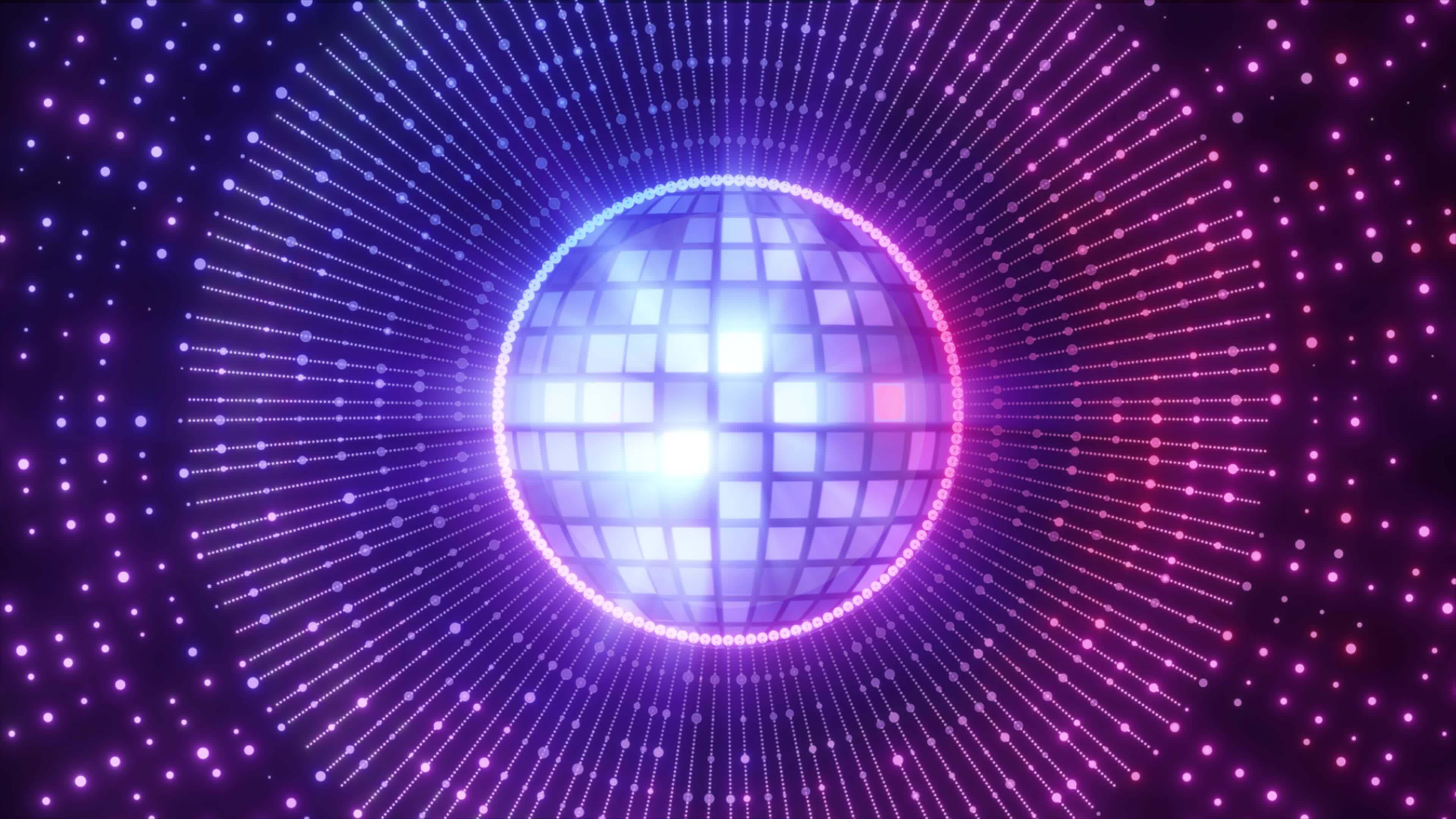 Glowing Disco Ball Background Rotate On Black Background, Shiny Disco Ball Dance Party Background, Loop Animation Bright Color Disco Background, Disco Ball, Night Clubs Party Music Disco Background 15281094 Stock Video