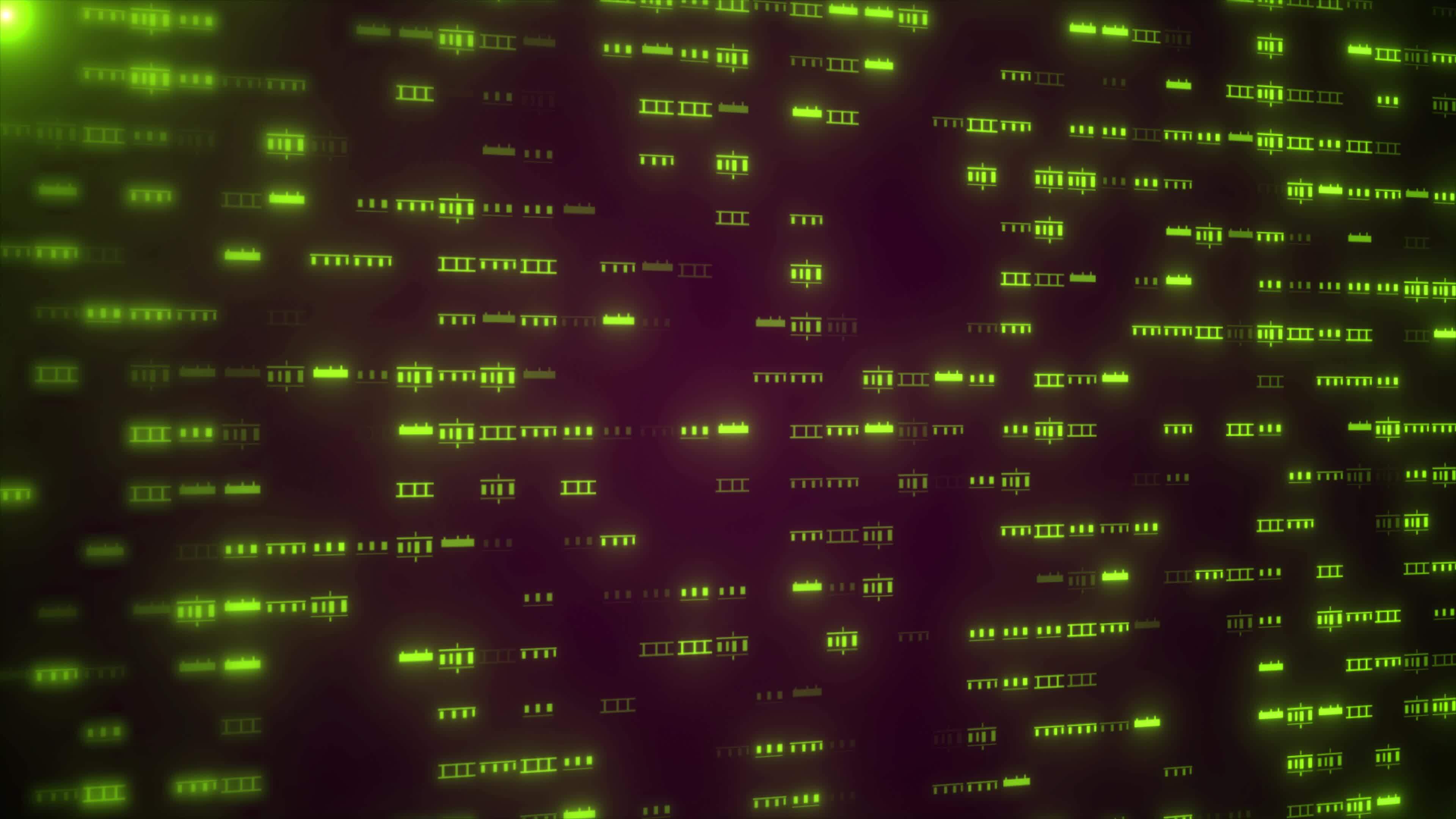 Computer Data Transfer High Tech Background. Big Data Flow Futuristic ...
