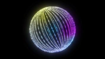 leuchtende Disco-Kugel, die sich bewegt, Tanzen und Party-Hintergrund, Disco-Kugel-Hintergrund, Loop-Animation der Disco-Kugel drehen. VJ-Loop-Nachtparty-Animation. Musik-Disco-Hintergrund, Disco-Kugel-Hintergrund video