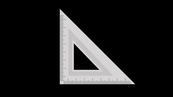 animation of  set square icon science and math animated Full HD  footage 60 fps video