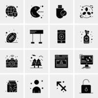 16 Universal Business Icons Vector Creative Icon Illustration to use in web and Mobile Related project