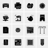 16 Business Universal Icons Vector Creative Icon Illustration to use in web and Mobile Related project