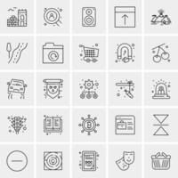 25 Universal Business Icons Vector Creative Icon Illustration to use in web and Mobile Related project