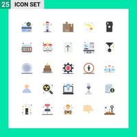 Flat Color Pack of 25 Universal Symbols of smart phone down cargo right arrow refresh Editable Vector Design Elements