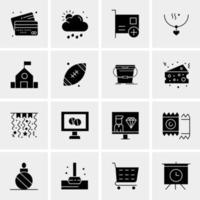 16 Business Universal Icons Vector Creative Icon Illustration to use in web and Mobile Related project