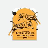 International Animal Rights Day on December 10 vector