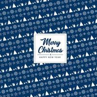 pattern  merry christmas greeting card vector