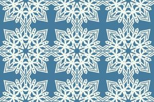 Winter Snowflake Christmas Seamless Pattern vector