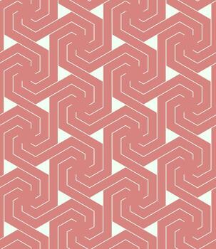 Geometric Hexagonal Seamless Pattern vector