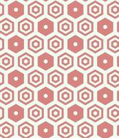 Geometric Hexagonal Seamless Pattern vector