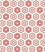 Geometric Hexagonal Seamless Pattern vector