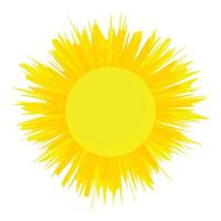 The sun is shining icon, cartoon style vector