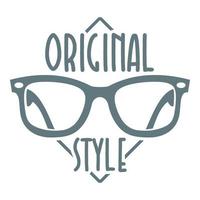 Original style logo, simple style vector