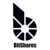 Bitshares icon, simple style vector