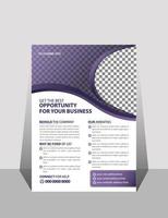 Professional corporate flyer design template vector