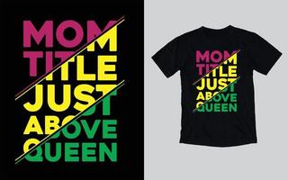 Mom typography t-shirt design, Mother's day t-shirt design, Love mom t-shirt vector