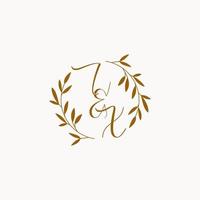 IX initial wedding monogram logo vector