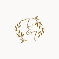 II initial wedding monogram logo vector