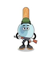 Cartoon of cooking spoon soldier vector