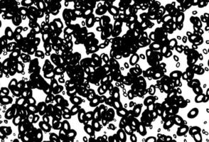 Black and white vector pattern with spheres.