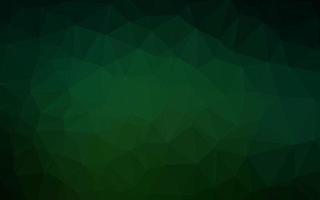 Dark Green vector triangle mosaic template.