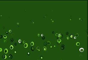 Light Green vector template with circles.