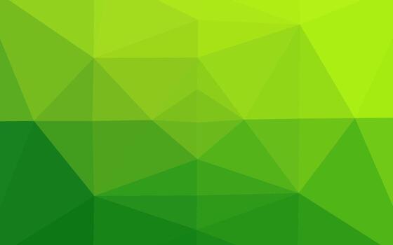 Light Green vector shining triangular pattern.