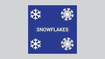 snowflakes party social media illustration vector