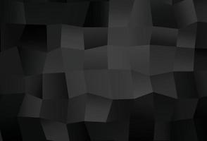 Dark Black vector polygon abstract backdrop.