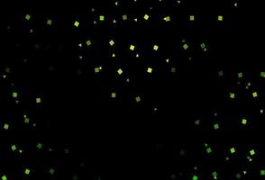 Dark Green vector template with crystals, circles, squares.