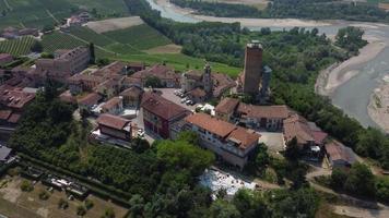 Barbaresco Aerial View in Langhe Monferrato, Piedmont video