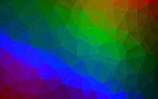 Dark Multicolor, Rainbow vector triangle mosaic cover.