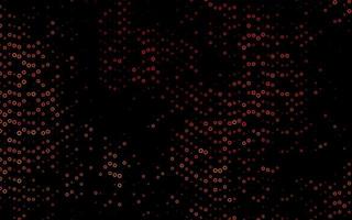 Light Yellow, Orange vector background with bubbles.