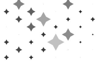 Light Silver, Gray vector cover with small and big stars.