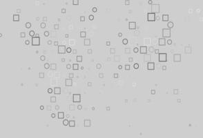 Light Silver, Gray vector layout with circle spots, cubes.