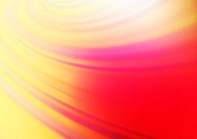 Light Red, Yellow vector blurred shine abstract background.
