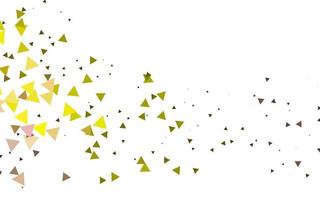 Light Red, Yellow vector background with triangles.