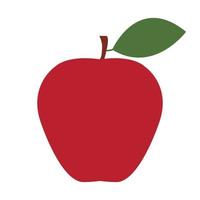 diseño de ilustración de vector de manzana roja