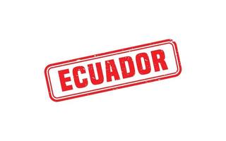 ECUADOR stamp rubber with grunge style on white background vector