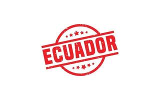 ECUADOR stamp rubber with grunge style on white background vector