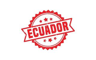 ECUADOR stamp rubber with grunge style on white background vector