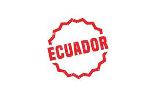 ECUADOR stamp rubber with grunge style on white background vector