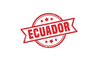 ECUADOR stamp rubber with grunge style on white background vector