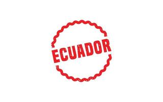 ECUADOR stamp rubber with grunge style on white background vector