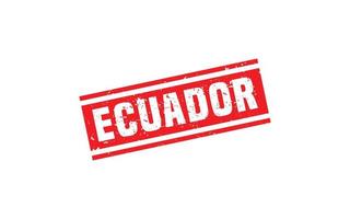 ECUADOR stamp rubber with grunge style on white background vector